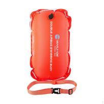 Swim Buoy Float Double Air Bag Bubble Tow for Training Kayaking Travel red