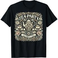 Teapot Teacup Tea Fans Barista T-Shirt(4) S juoda