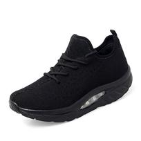 Bodybuilding rocking shoes raw fly-woven hollow air cushion thin sneakers plus size 1 running shoes 2 35 juoda