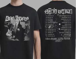 Avril Lavigne Greatest Hits Tour 2025 T-Shirt, Y2K Pop Punk 3XL