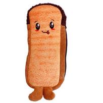 Lovely Toast Hot Dog Pencil Case Large Capacity Pen Bag Makeup Bag Creative Bread Pen Case School Office Supplies