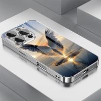 Electroplated glass phone case  suitable for iphone 17  16  15  14  13  12  11pm Pro Plus and other phone models. iPhone 11 Pro Max
