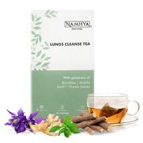 Namhya Herbal Lungs Detox Tea Bags | Ayurvedic Breathing Support Blend with Mulethi, Sonth & Vasaka | Supports Clear Airways, Chest Comfort & Kapha