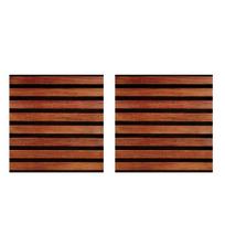 2 Pcs Peel And Stick Backsplash Tile, Wood Grating Stripe Self-Adhesive Wallpaper, Faux Wood Look Waterproof Wall Tile Sticker for Kitchen, Bathroom D