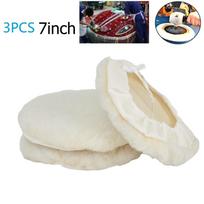3 Pcs Buffing Pads Bonnet Buffer Buffing Lambs Pad