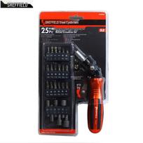 SHEFFIELD 25-Piece Magnetic Ratchet Screwdriver Set