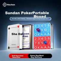 Hechen Guandan Scorekeeper Poker Set Dual-Purpose Metal Storage Box Card Scoring Device