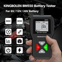 KINGBOLEN BM550 Car Battery Tester 6V 12V 24V 100 to 2000 CCA Battery Analyzer 12 Volts Battery Tools Battery System Detect