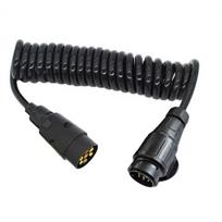 Towing Conversion Adapter 13 Pin Male To 7 Pin Male Trailer Curly Extension Cable Lead Trailer Wiring Connector Plug kaip parodyta spalva