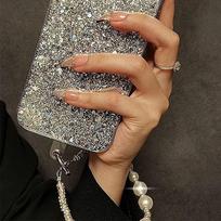 Light Luxury Pearl Rhinestone Anti-Lost Phone Lanyard Rope Cell Phone Chain Handmade Diy Ccd Camera Bag Pendant Decoration onesize