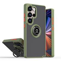 Funda For Samsung Galaxy S24 Ultra 5G Case Matte Hard PC Armor Coque Galaxy S24 Plus S 24 FE S24Ultra Magnetic Holder Ring Cover Galaxy S24 Ultra