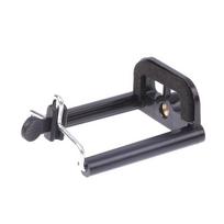 1Pc Universal Stretchable Black Phone Holder Stand With 1/4 Inch Nut Screw Hole Selfie Stick Camera Phone Clip Accessories ONESIZE