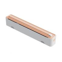Dual Slide Cutting Plastic Wrap Cutter Magnetic Cling Film Dispenser Food Film Dispenser  Kitchen rožinė
