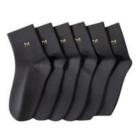 Men's Cotton Mid-Calf Socks with Odor Control - Wicking Breathable for Everyday Wear One Size
