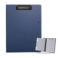 BEYOURCHOI A4 PU Office Handy Popular Binder, Bi-fold Clipboard, Loose-leaf Binder, A4/A3 Compatible, Clipboard, Gift, Present, File, Stationery, mėlyna