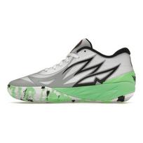 PUMA MB.02 Low  LaMel-O  Men Round Toe Lace Up Breathable Low Top Basketball Shoes Grey Green 379408-01 40.5