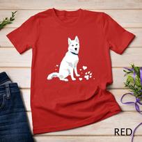 cute white Siberian Husky - sweet white Snow dog T-Shirt Unisex T-shirt 7 XL
