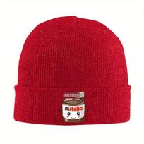 Nutella Cutie Warm Knitted Cap Fashion Bonnet Hat Autumn Winter Outdoor Beanies Hats for Unisex Women Adult