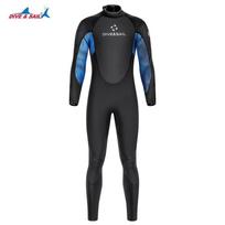 3mm Full Body Wetsuit Men Women Diving Surfing Snorkeling Warmth Chloroprene Neoprene Dive Suit Black Navy Small juoda