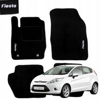 Velūriniai kilimėliai Ford Fiesta Mk7 VII 2008-2012 automobilio kilimėliai siuvinėjimas b