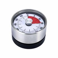 White Silver Black Kitchen Timer 60-Minute Visual Mechanical Timer  Home Dorm Office
