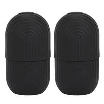 2pcs Ice Face Roller Reducing Puffiness Silicone Facial Eye Cold Roller Massage Tool for Home Black