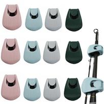 12PCS PVC Fishing Pole Holder Clips Soft EVA Fishing Rod Ties Clip  For Casting Rods 12PCS