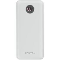 Canyon Powerbank Pb-2002 Led 20000 Mah Pd 20W Qc 3.0 Biały balta