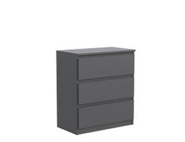 Komoda 3 szuflady antracyt
