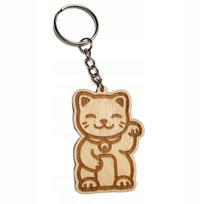 Brelok do kluczy maneki neko japoński kot szczęści