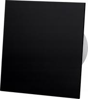 Wentylator drim 100 dts opóźniony timer czarny plexiglass połysk komplet wentylator plus panel