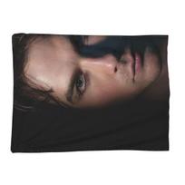 The Vampire Diaries Damon Salvatore Blankets Soft Warm Flannel Throw Blanket Bedding for Bed Living room Picnic Travel Home Sofa Size: 75*100cm, Weight: 230 GSM