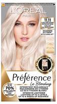 Loreal preference le blonding farba do włosów - 11.11 venice bardzo bardzo jasny chłodny kryształowy blond (2x60ml, 54ml)