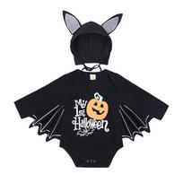 Novelty Kids Halloween Costume Pumpkin Jumpsuits Skull Playsuit Halloween Rompers Newborn  Carnival 100-pumpkin