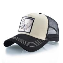 Madinga tinklinio beisbolo kepuraitė su raganosio pataisymu vyriška hiphopo sunkvežimių kepuraitėmis, moteriška lauke, kvėpuojanti tinklinė „Casquette Snapback Bone“ 56-59cm