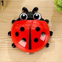 Naujas „Home Living Gadget“ 1 dalis Nolvelty Ladybug automatinis dantų šepetėlio laikiklis raudona