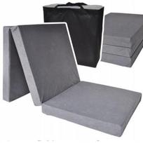 Sulankstomas čiužinys - Be pavadinimo - 195x80x15 cm - Pilkas - Minkštas - Antialerginis pilka