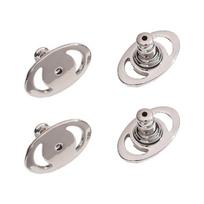 4pcs Large Earring Support Backings For Droopy Ears Secure Heavy Earrings With Adjustable Lift Locking Studs Gold/Silver sidabras