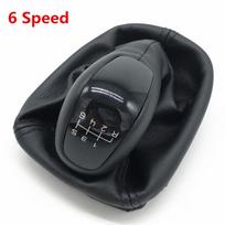 Gear Shift Knob Shifter Lever Stick Gaiter Boot Cover Cars Accessories For Mercedes Benz C Class W203 S203 6 Speed No Logo
