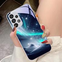 Brilliant Starry Sky For Samsung Galaxy S10 4G S20 11E 30 S21 21Fe 22 S24 Pro S23 Ultra 5G S8 S9 Tempered Glass Phone Case For Samsung  S9 Plus gray