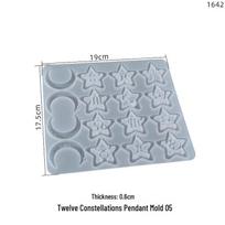 Constellation Crystal Epoxy Pendant & Earrings Silicone Mold Set