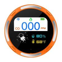Small Travel Carbon Dioxide Meter Featuring 2.1 Cm Color Screen And Waterproof Construction For Outdoor Cooking tasks oranžinė