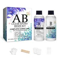 6.76OZ Epoxy Resin Clear, with 4 Pipettes, 2 Measuring Cups, 2 Stick, Gloves, Epoxy Resin for Jewelry and Resin Molds