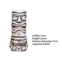 Wholesale Cocktail Bar Unique Designs Hawaii TIKI Mug Shot Glass Tiki Cocktail Ceramic Mugs 175-750ml