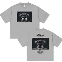 New Album Bully Kanye West Graphic Tshirts Unisexs Hip Hop Pop Rap YK Short Sleeve Tshirt Retro Fashion Cotton Streetwear M