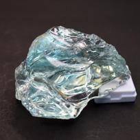 Natural 7601 Ct Aquamarine Uncut Raw Rough Jewelry Making Gemstone Certified 75.5 mm approx mėlyna