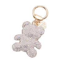Lovely Bear Keychain Pendant Cartoon Bear Phone Cases Bag Keyring Hanging Ornament Car Keys Ring Decorations for Girls