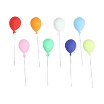 Multipurpose 8 Pieces Miniature Garden Balloon in Sturdy Resin Craft Supplies for Dollhouses Bonsaies Decoration 1