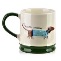 Doxie Kubek 320Ml 8X12,3X9,2Cm Jamnik 320 ml žalia