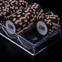 Poker Chips Box Acrylic Fine Chips Transparent Box Casino Gambling Chips Storage Case With Covers Coin Collection Holder Boxes gryna